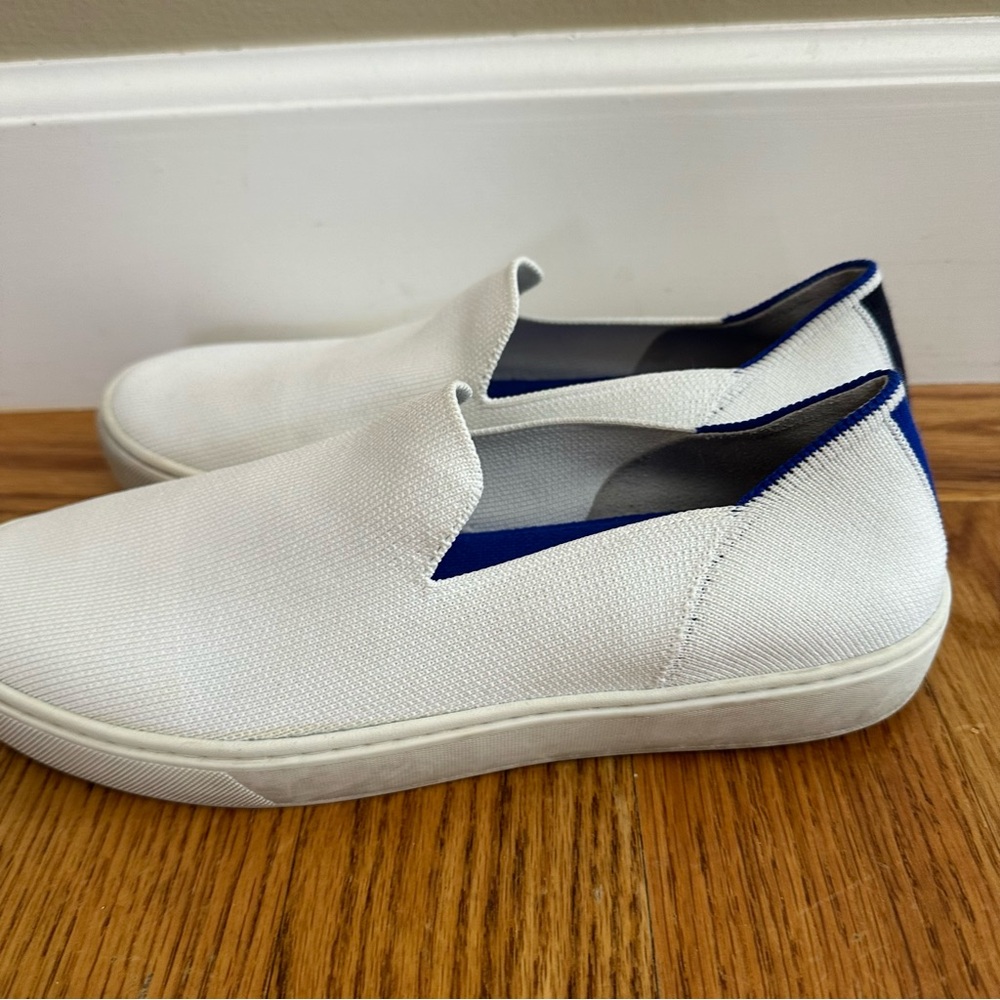 Rothy's The Original Slip On Sneaker in White - Picture 8 of 11
